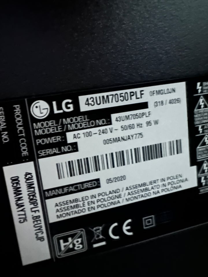 LG, 43UM7050PLF, Perfekt