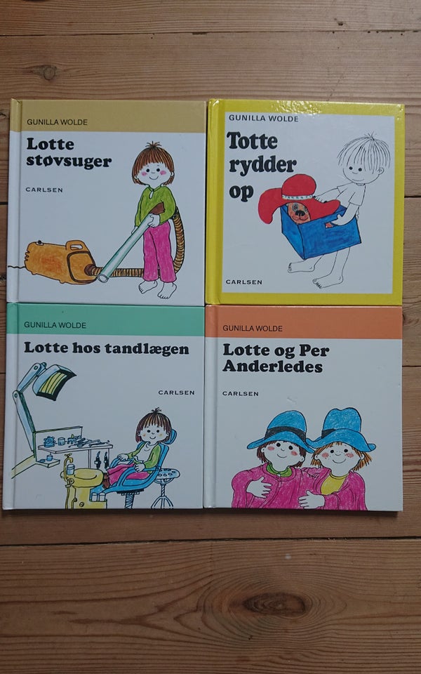 Lotte og Totte 4 stk Gunilla Wolde