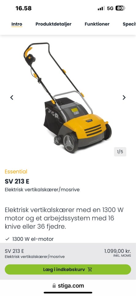 Andet Stiga Elektrisk