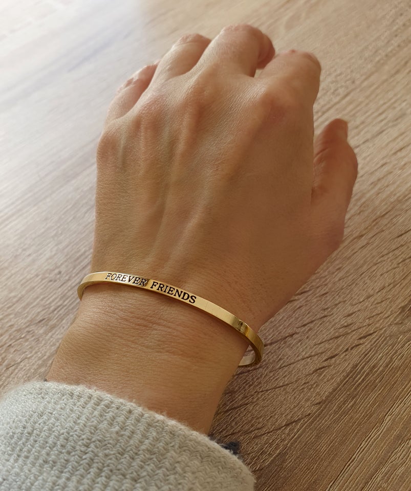 Armbånd, forgyldt, Dige Designs