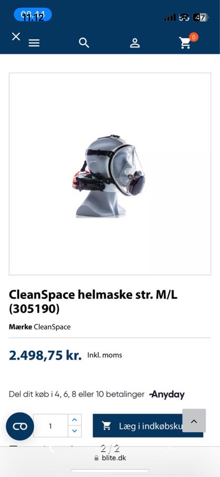 Cleanspace friskluftsværn