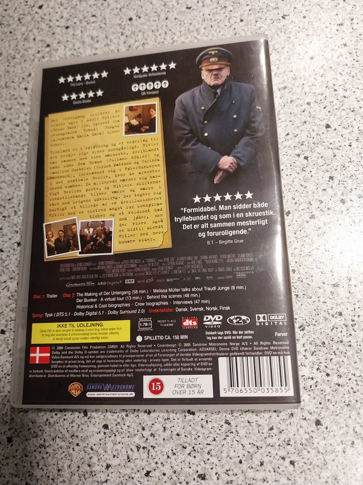 Der Untergang, DVD, drama