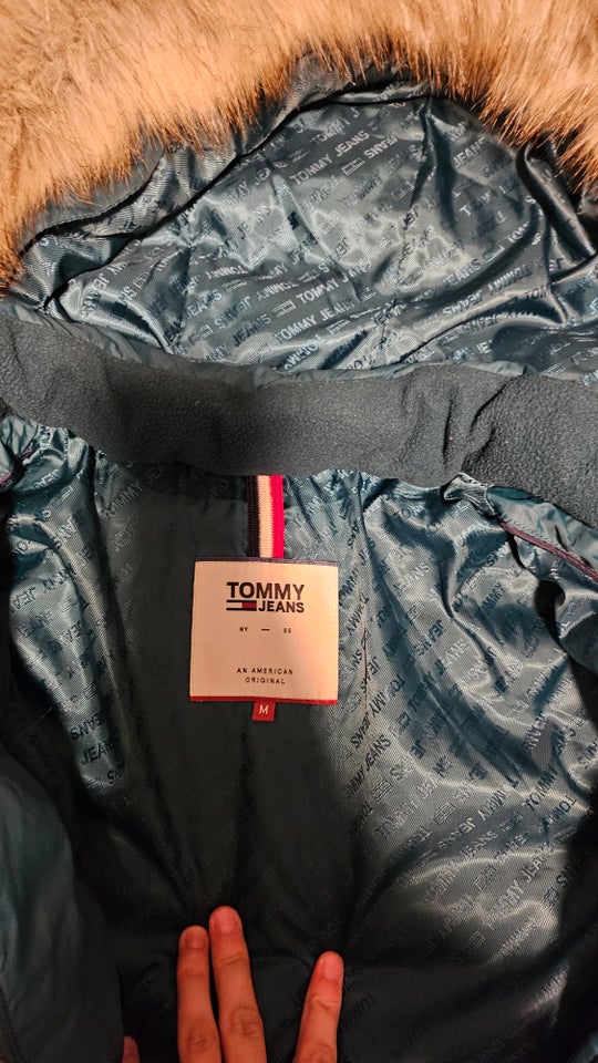 Dynejakke str 38 Tommy Hilfiger