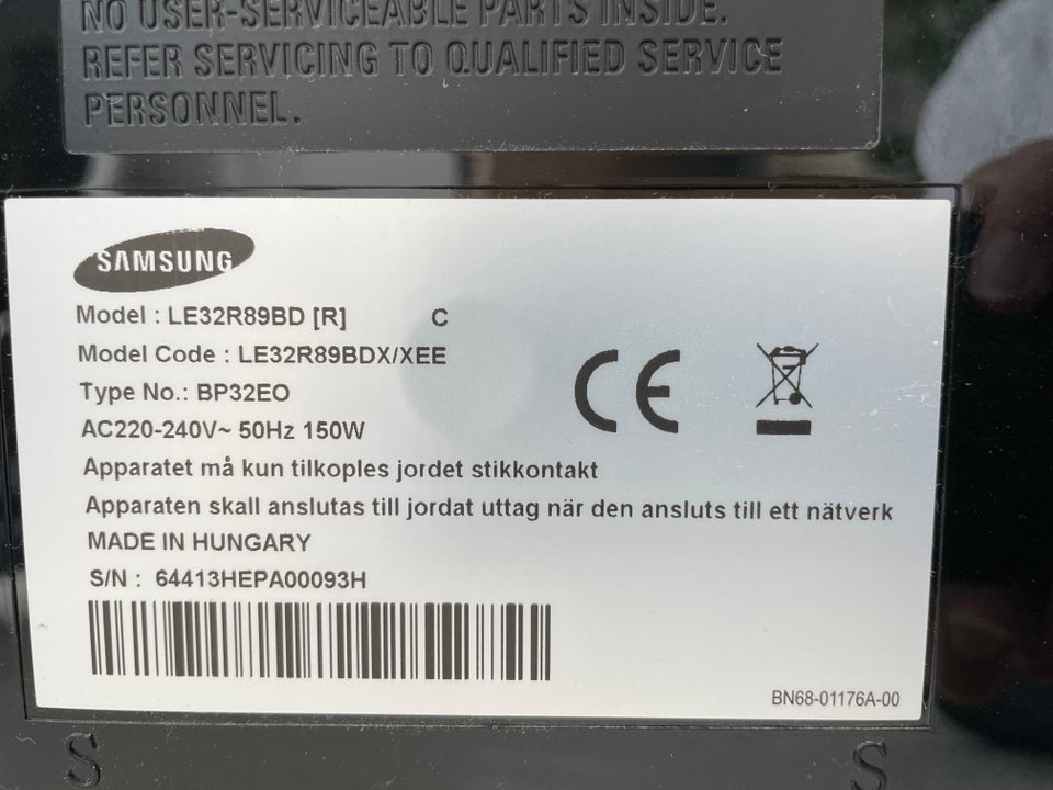 LCD, Samsung, LE32R89BD