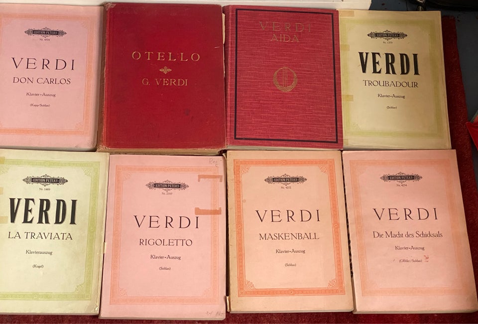 8 Libretti, Verdi samling - 8 Opera