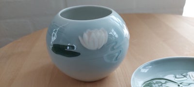 Porcelæn vase og skål Bing og