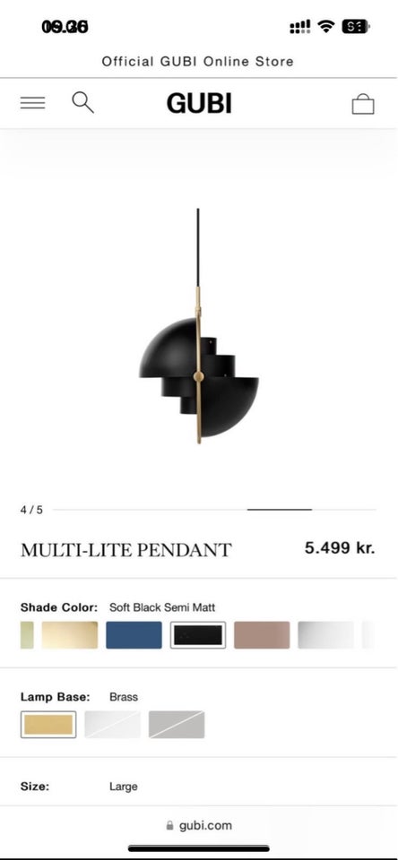 GUBI Multi-Lite Pendant  Pendel