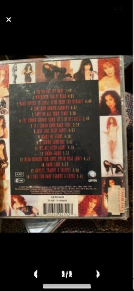 Cher: Greatest hits pop