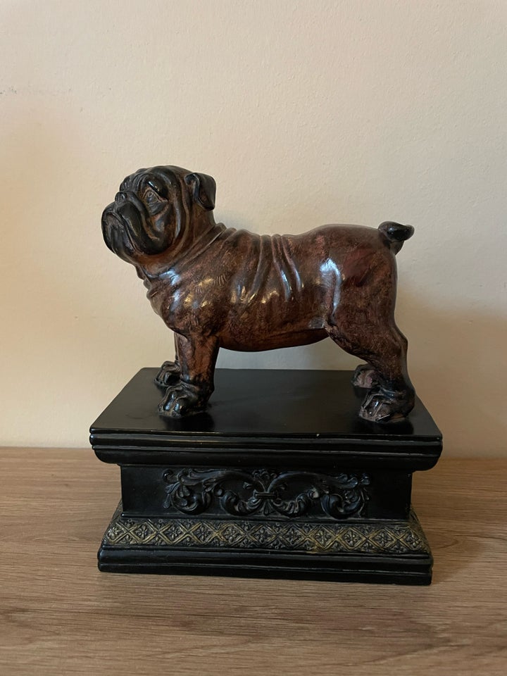 Flot gammel bulldog figur