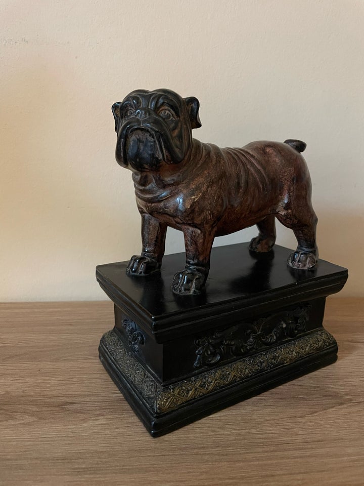 Flot gammel bulldog figur