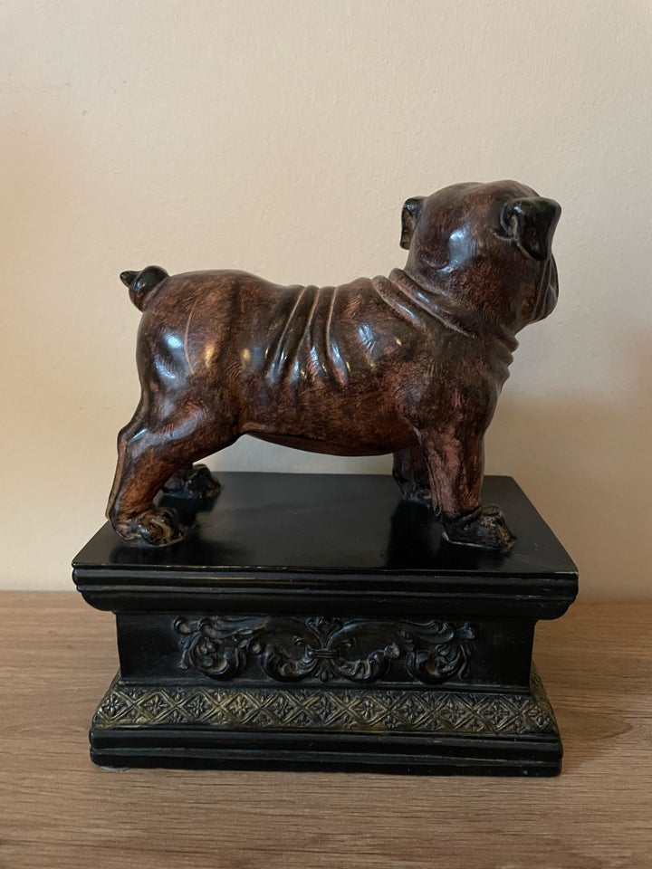 Flot gammel bulldog figur