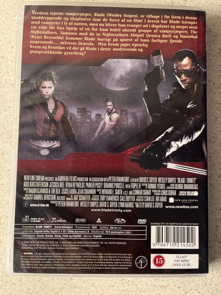 Blade trnty, DVD, action