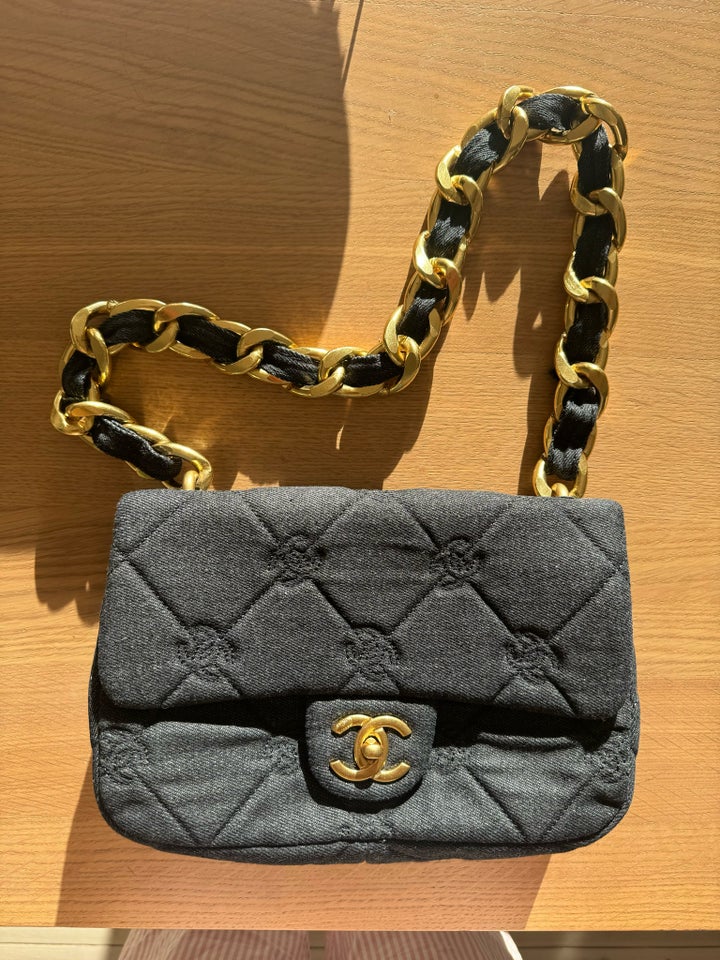 Skuldertaske, Chanel, denim