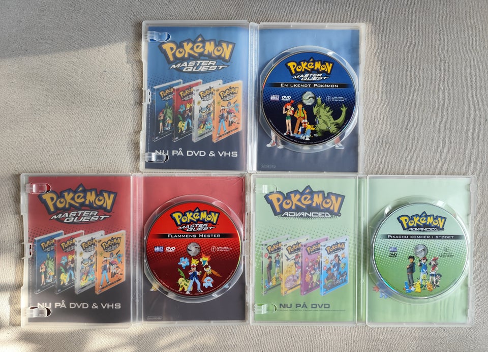 3 Pokemon DVD'er - Pokemon Master