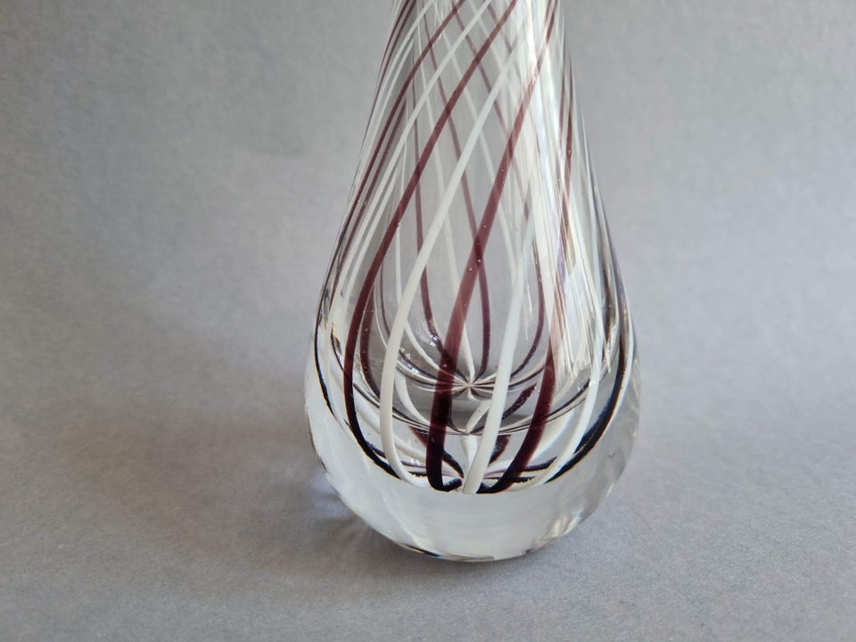 Glas Swirl vase og fiskefad