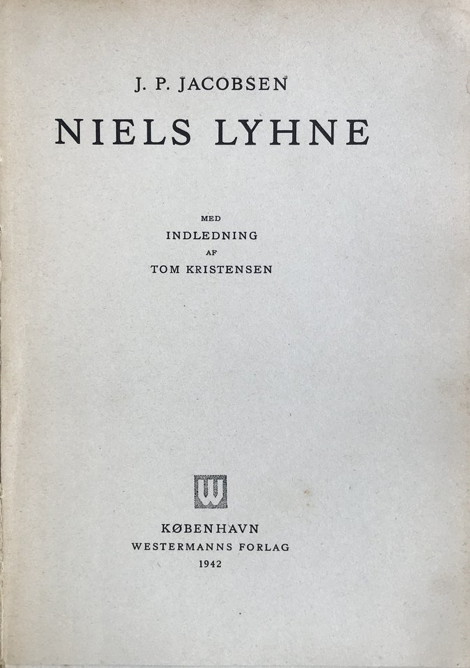 Niels Lyhne, J.P. Jacobsen, genre: