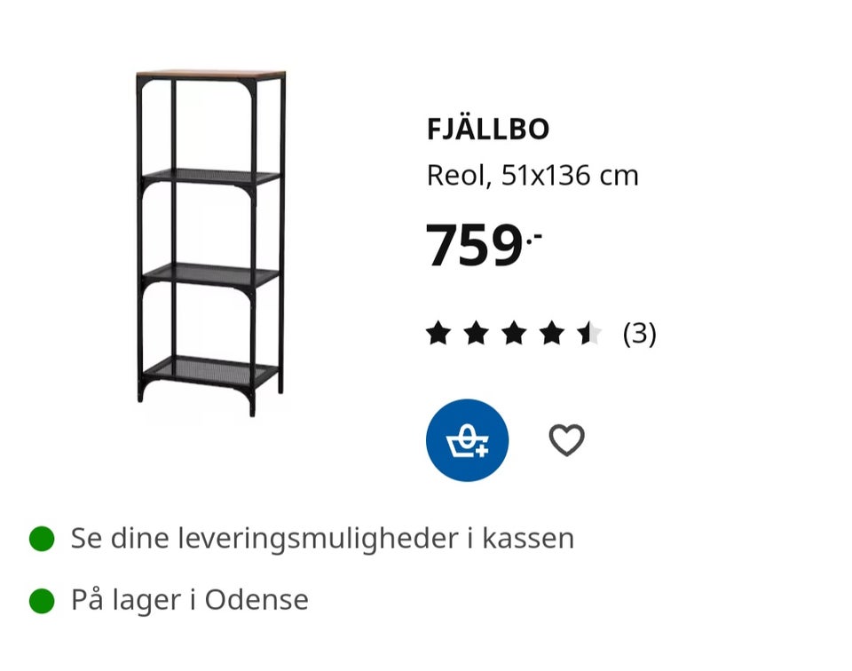 Reolsystem IKEA FJÄLLBO