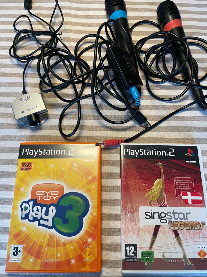 EyeToy og Singstar PS2 anden