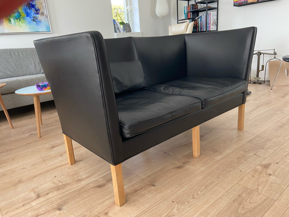 Sofa, læder, 2 pers.