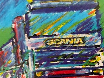 Grafisk farve tryk motiv: Scania