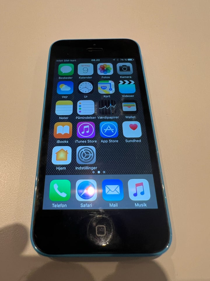 iPhone 5C, 8 GB, blå