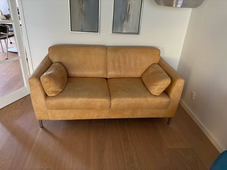 Sofa, læder, 3 pers.