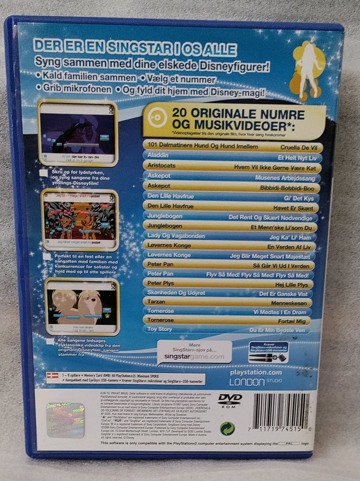 Singstar syng med disney PS2