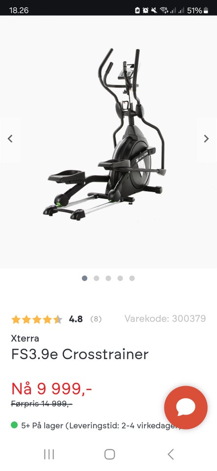 Crosstrainer, Xterra, Fs3.9e