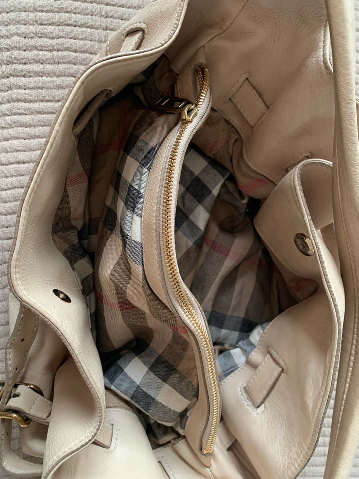 Skuldertaske, Burberry, læder