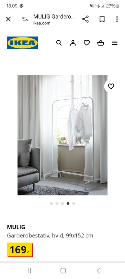 Garderobestativ mulig IKEA