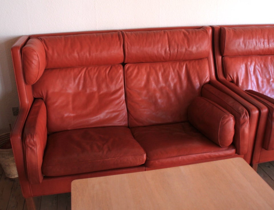 Sofa, læder, 2 pers.