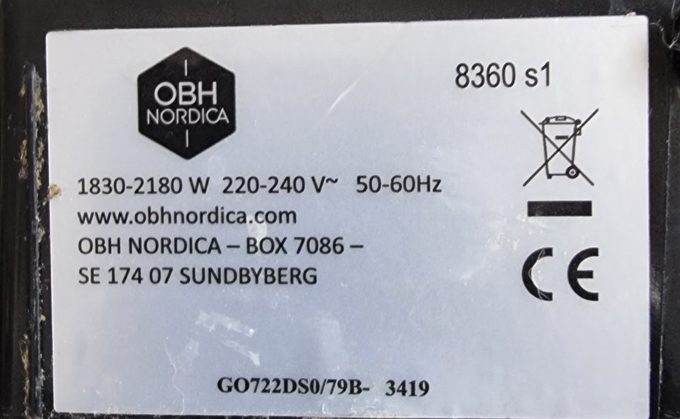 bordgrill, OBH Nordica