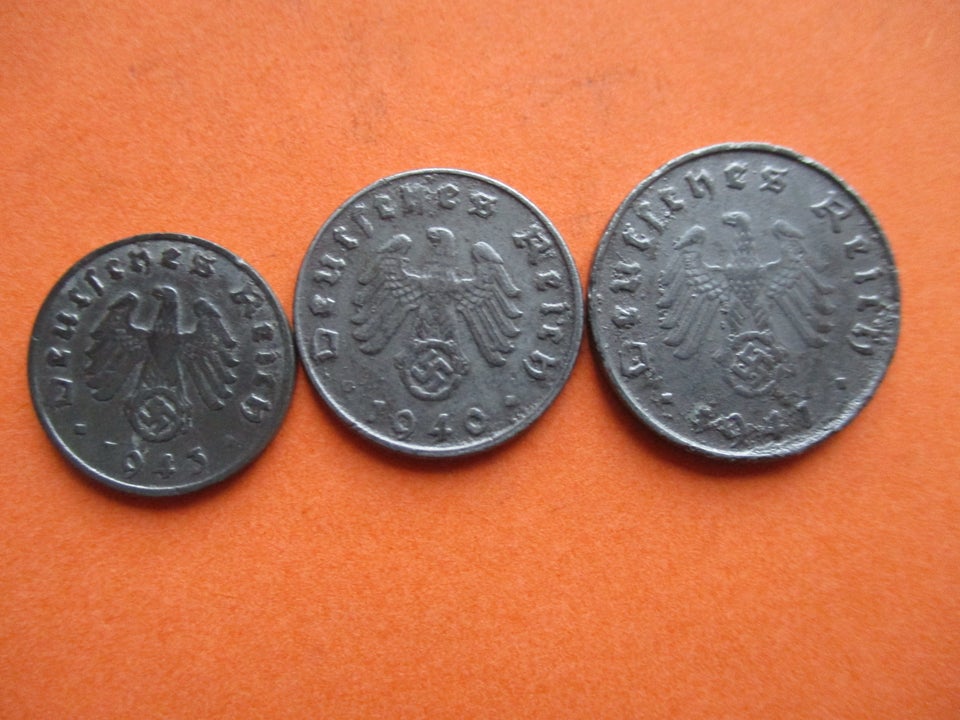 Vesteuropa, mønter, 5 Pfennig