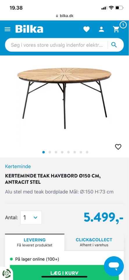 Havebord Kerteminde Teak