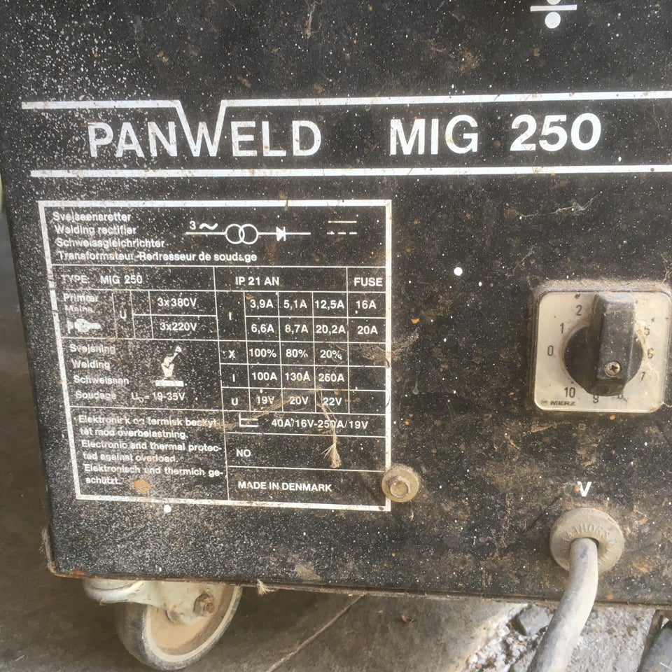 Co2 svejser Panweld MIG 250