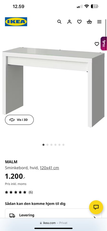 IKEA sminkebord