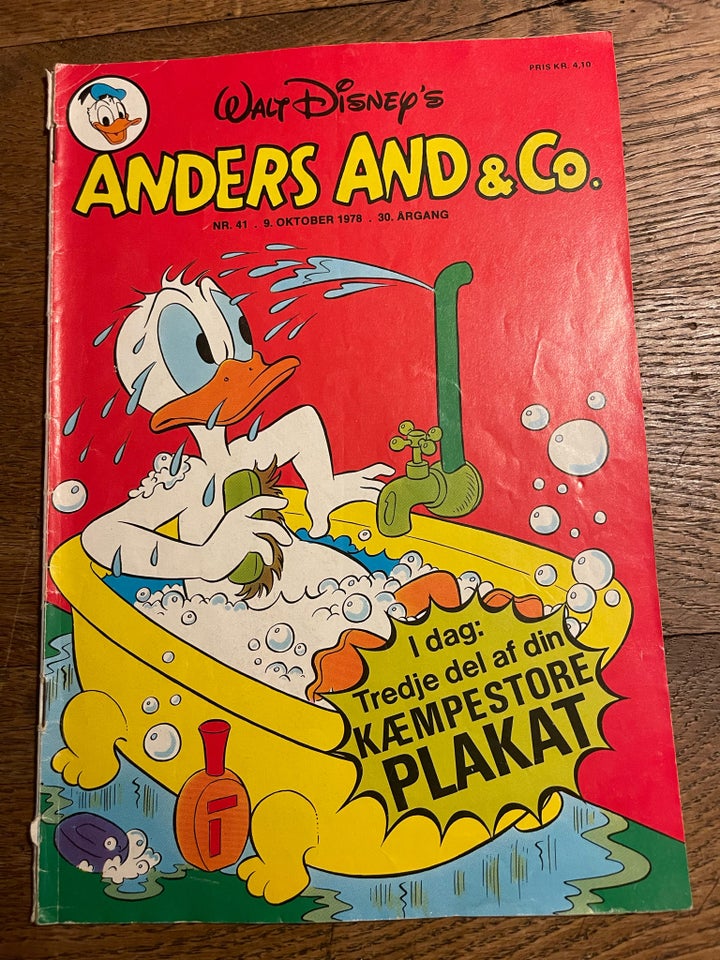 Anders And 1978 nr. 41 inkl. indlæg,