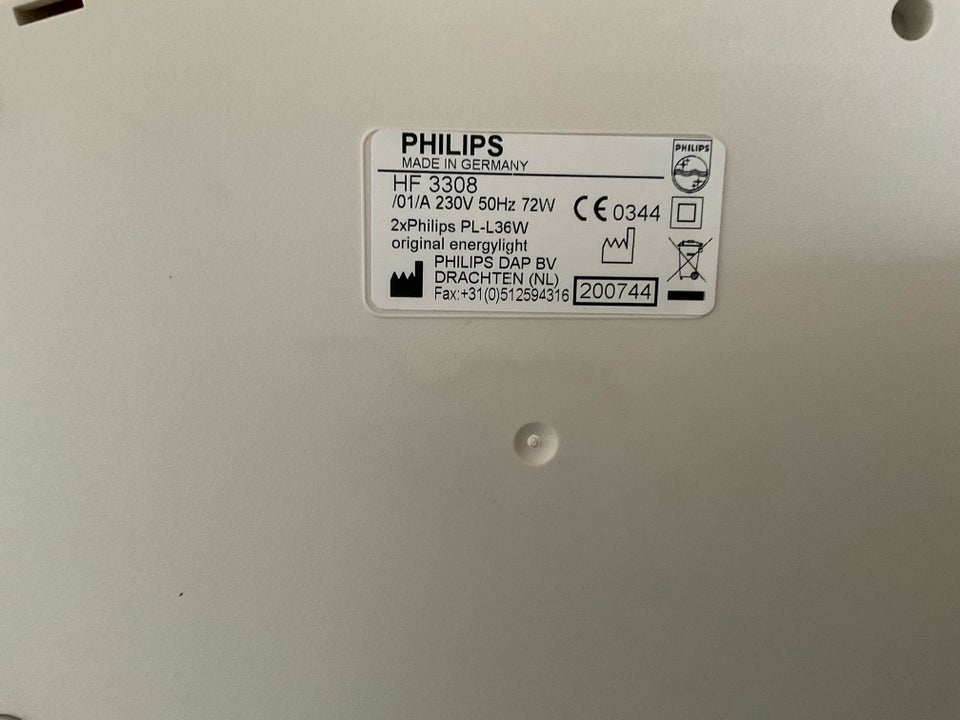 Dagslyslampe Philips HF3308