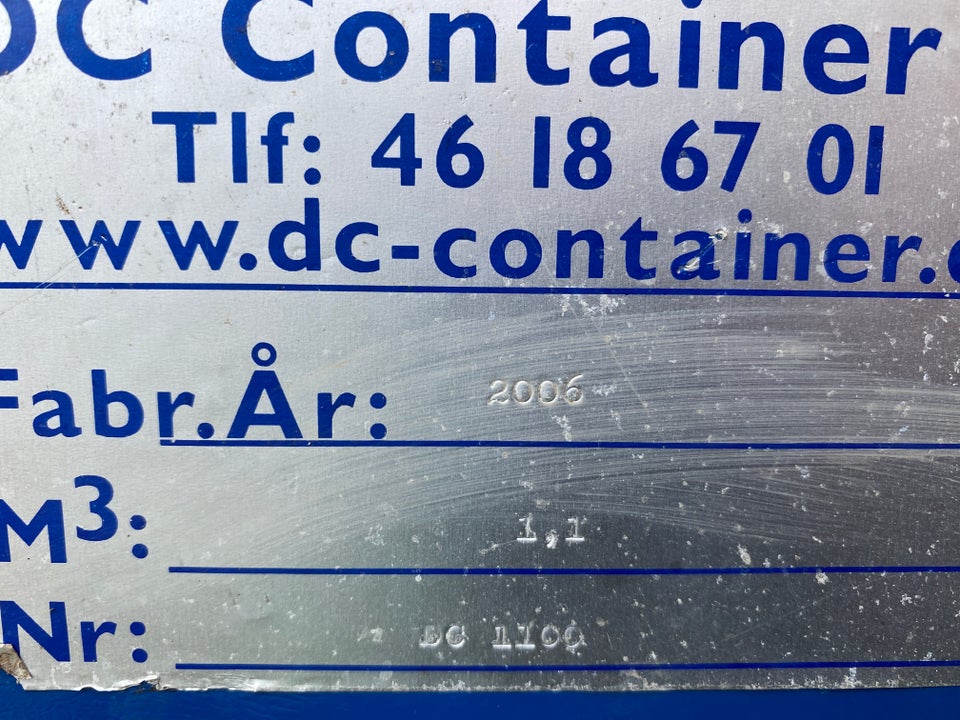 Vippecontainer, DC 1100