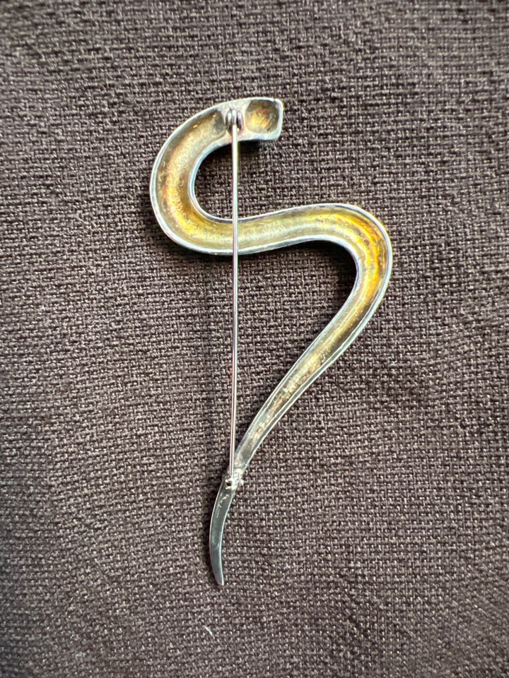 Broche, sølv, Anne Klein