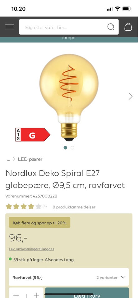 Anden bordlampe Eglo Townshend