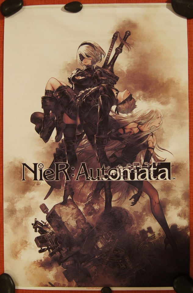 Plakat, motiv: Nier: Automata, b: