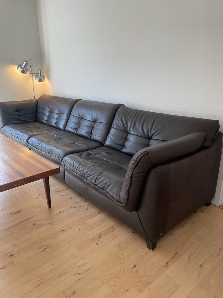 Sofa, læder, 3 pers.