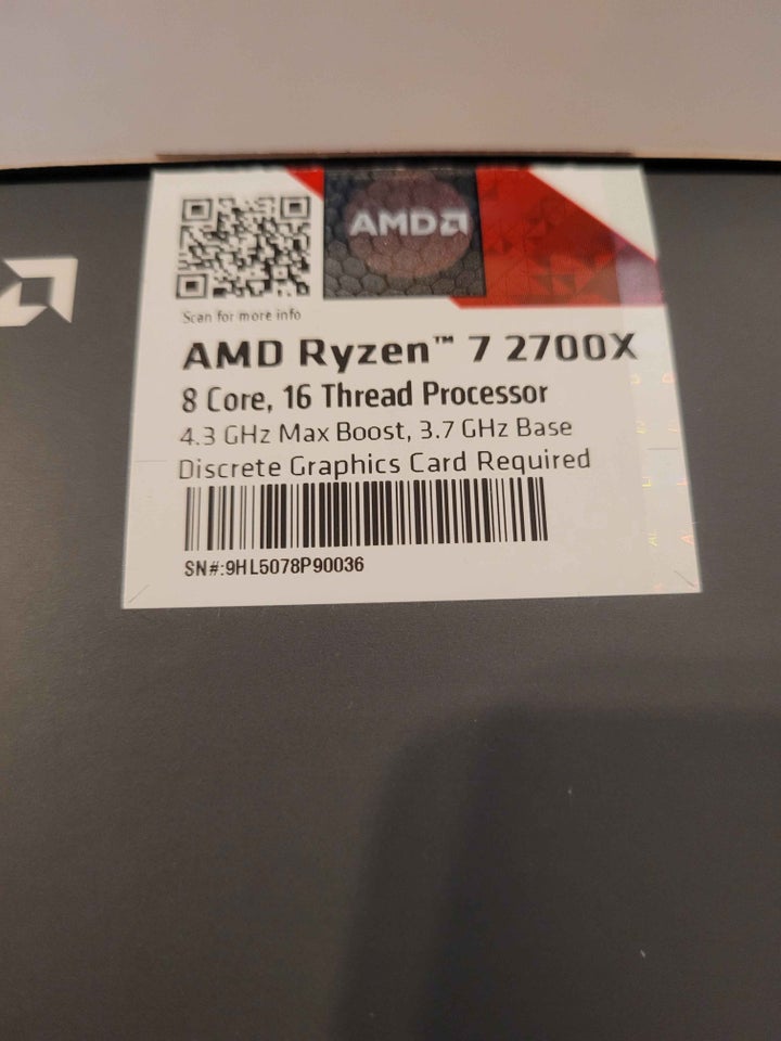 CPU, AMD, Ryzen 7 2700X