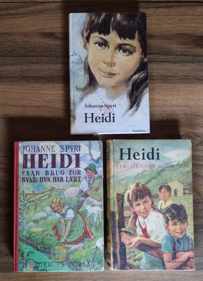 3 Heidi bøger, Johanna Spyri