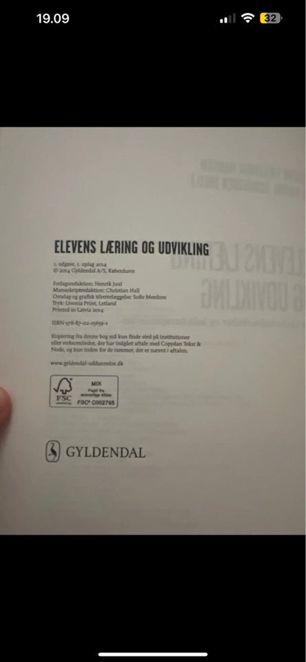 Elevens læring og udvikling