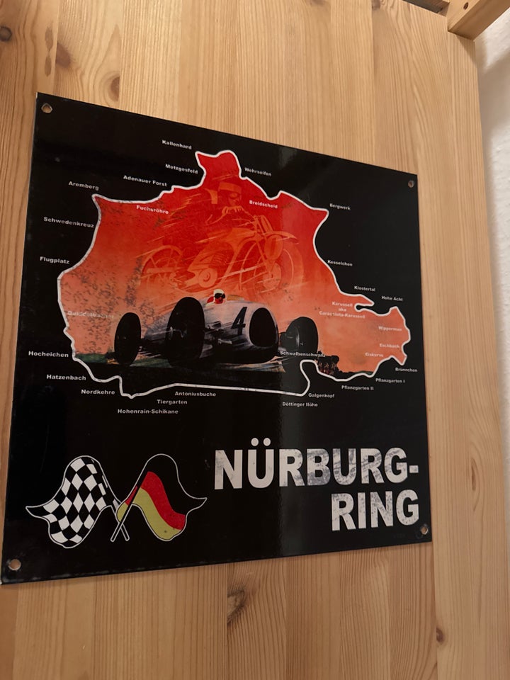 Skilte, Nürburgring metal skilt