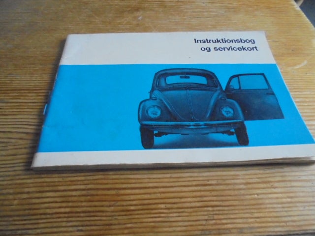 Instruktionsbog til VW 1200, 1300