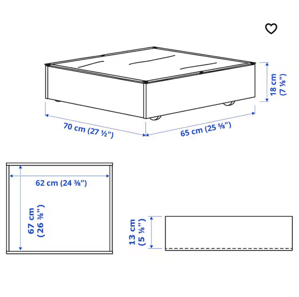 Andet, Skuffer under seng - bed