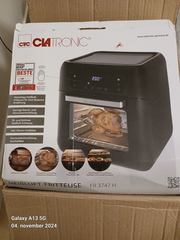 Airfryer, Clatronic FR 3747 H